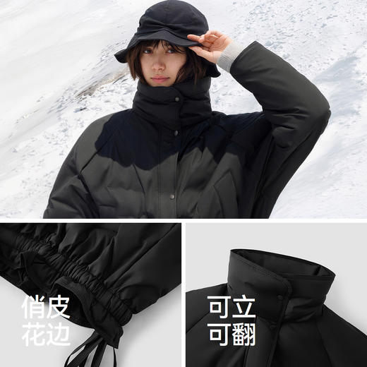 森马羽绒服女冬花边90绒子防风oversize轻薄2025新款甜酷小众上衣 商品图3