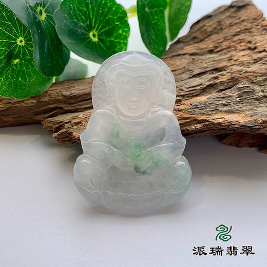 派瑞翡翠 翡翠观音 糯种 浅绿 商品图2