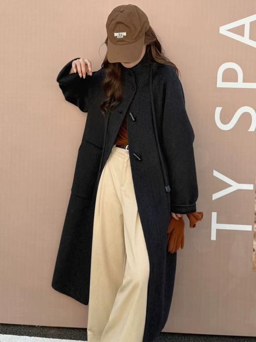 YW时尚双面呢立领中长款大衣(LH)(LD)-纪念日百货167944177 商品图4