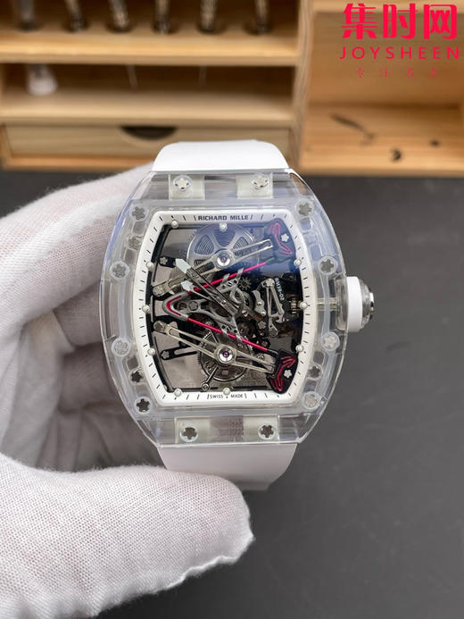 『水晶』理查德米勒 理查米尔全透明壳 推出 RM38-02 水晶 粉色主题镂空真陀飞轮腕表 商品图0