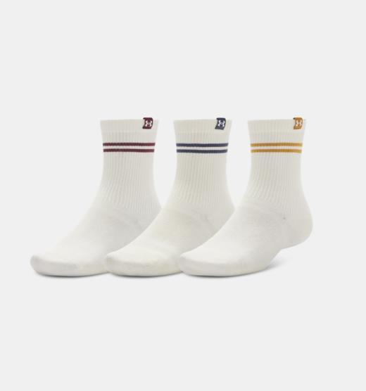 安德玛男女同款UA Sportstyle棉质中筒袜-3双装1390130-110 商品图0