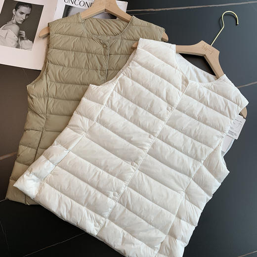 好品质！ 好穿不钻绒！ 2025两种穿法叠穿内搭白鸭绒羽绒背心马甲！ 商品图2