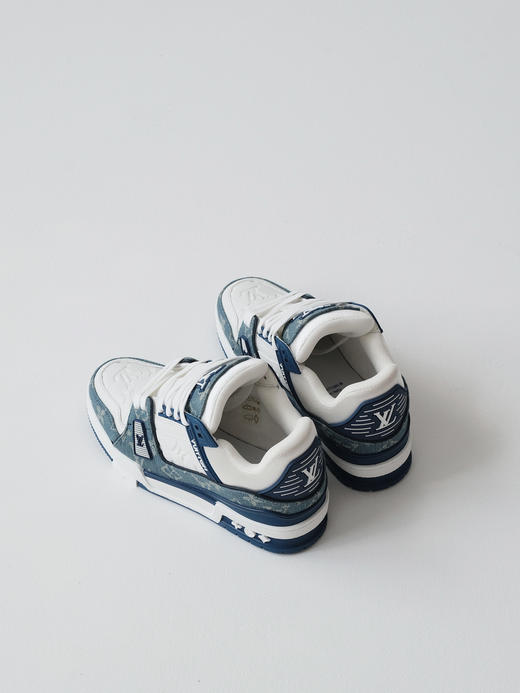 XX28-36码37码驴家 Trainer 牛仔布皮革 休闲 低帮 时尚板鞋 男女同款 商品图5