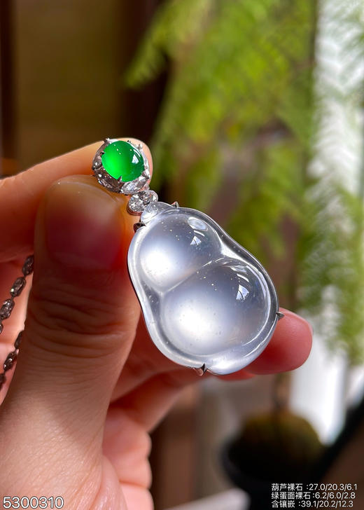 玻璃种福豆吊坠【5300310】具体价格微信咨询 商品图3