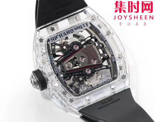 『水晶』理查德米勒 理查米尔全透明壳 推出 RM38-02 水晶 粉色主题镂空真陀飞轮腕表 商品图7