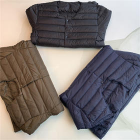 秋冬新90白鸭绒叠穿保暖内胆内穿纽扣轻薄大码羽绒服男士！