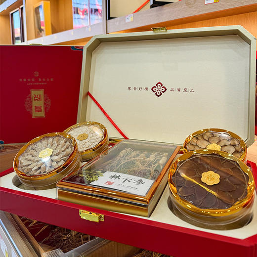 长白山人参 林下参西洋参红参鹿片五宝礼盒送礼公司采购优惠 人参 商品图2