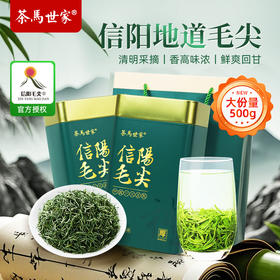 【2025新茶】茶马世家一级信阳毛尖500g厚礼绿礼盒装