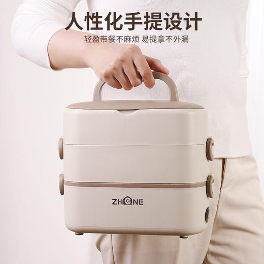 【可插电保温加热饭盒】电热蒸煮电热饭盒自热 上班族办公室热饭菜神器 商品图2