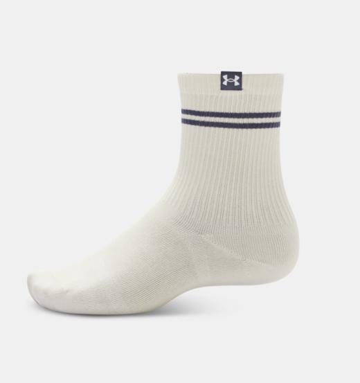 安德玛男女同款UA Sportstyle棉质中筒袜-3双装1390130-110 商品图1