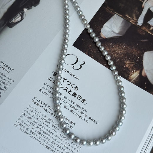 bao亮珠光天花板 5-6mm 进口akoya海水珍珠 微瑕 ji光 近圆 微巴洛克 但上身效果是圆形精致风 商品图1