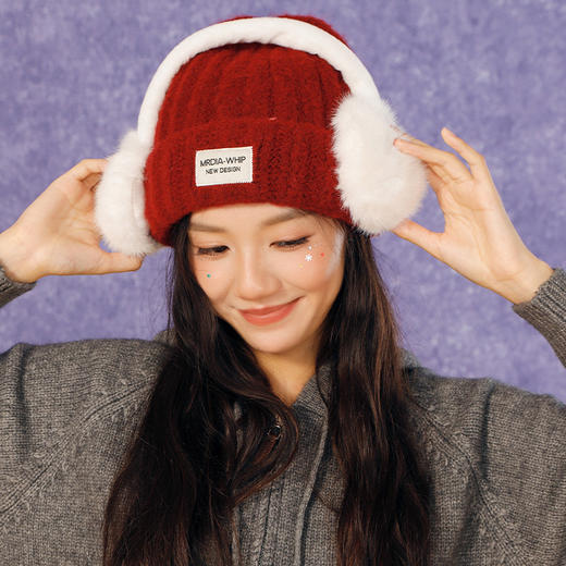 耳机球球针织帽女款针织帽-纪念日百货门店同款165644040 商品图1