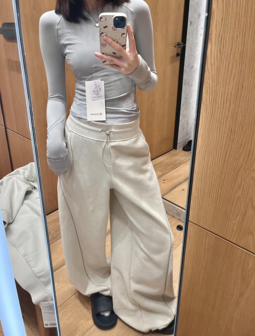 原单Lu家Fleece Varsity女士拉绒高腰长裤110103 商品图2