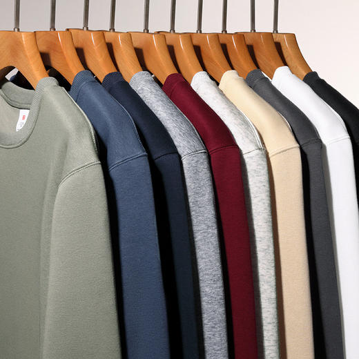 秋冬新款韩版长袖420g重磅男士卫衣打底衫圆领不起球不变形 商品图1