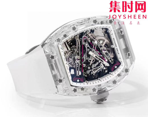 『水晶』理查德米勒 理查米尔全透明壳 推出 RM38-02 水晶 粉色主题镂空真陀飞轮腕表 商品图4
