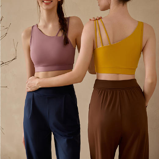 跃牌【洛水之神系列】防震瑜伽背心中高强度运动训练内衣可拆卸固定杯933 商品图1