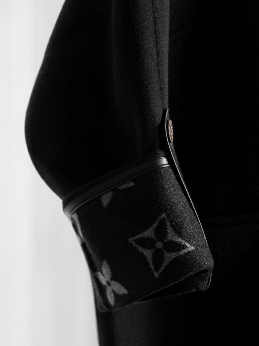 【只可换码，不退货】GY37-驴家黑色中花衬衫款羊毛秋冬大衣（SZX*MM） 商品图11