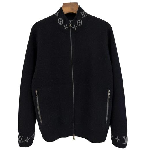 MENG·Baby Cashmere【大牌同款】100羊绒男款提花四平半高拉链开衫 商品图0