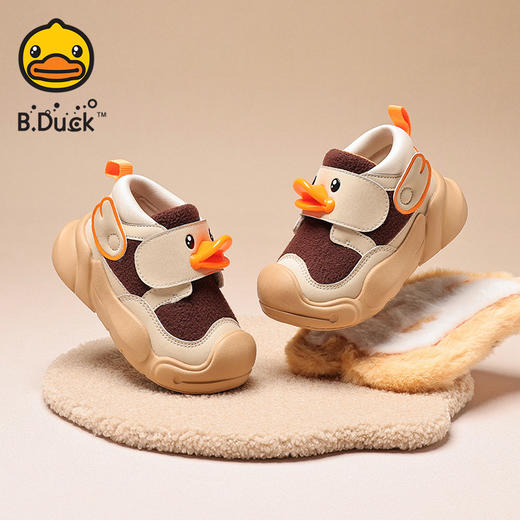 B.Duck小黄鸭童鞋冬季加绒保暖运动鞋24-30码 B5686811 商品图3