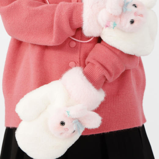 可挂脖腮红兔毛绒女包套手套纪念日百货门店同款164944964 商品图3