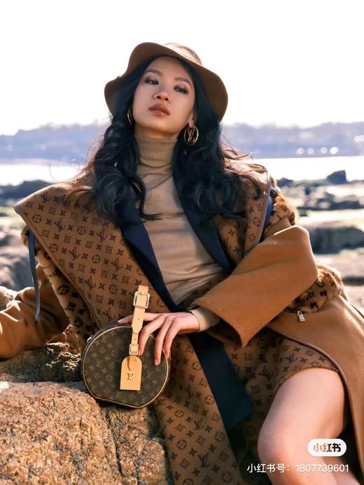 【只可换码，不退货】GY25-驴家焦糖色小花长款秋冬经典款羊毛大衣（SZX*MM） 商品图3