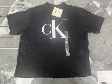 瑕疵Calvin Klein jeans/CK 女士夏季圆领字母LOGO印花透气短袖T恤