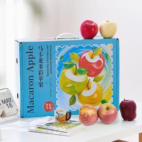 【精美礼盒】缤纷多彩苹果礼盒装 新鲜水果多色苹果混装85mm+