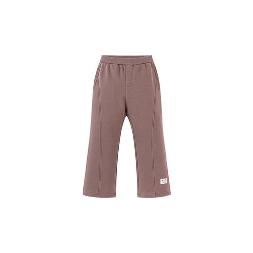 【艺术家联名】迷你巴拉女童儿童微喇长裤2025冬新品内里加绒裤子 商品图4