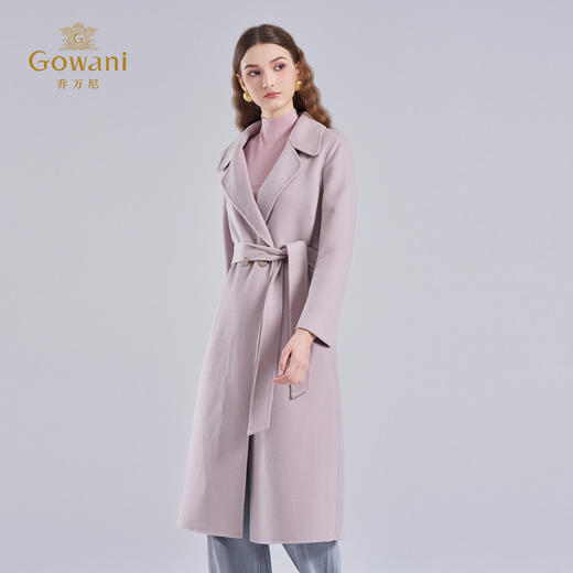 【羊绒】乔万尼新款羊毛羊绒大衣收腰挺括版型高级气质感EI4A549 商品图2