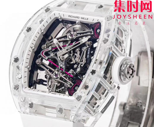 『水晶』理查德米勒 理查米尔全透明壳 推出 RM38-02 水晶 粉色主题镂空真陀飞轮腕表 商品图4