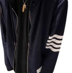 中性款纯棉水波纹连帽外套la022 商品图3