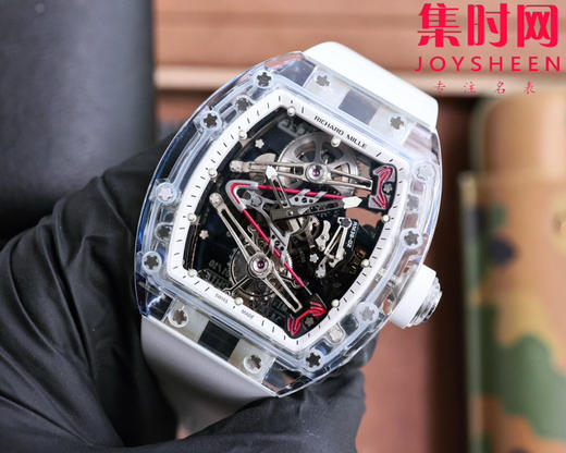 『水晶』理查德米勒 理查米尔全透明壳 推出 RM38-02 水晶 粉色主题镂空真陀飞轮腕表 商品图3