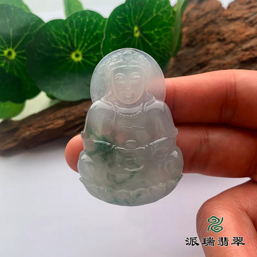派瑞翡翠 翡翠观音 糯冰 飘花 商品图2