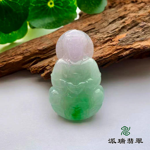派瑞翡翠 翡翠观音 糯种 浅绿 商品图0