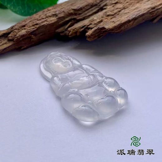 派瑞翡翠 翡翠观音 冰种 白冰 商品图3