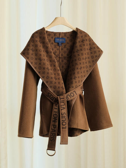 【只可换码，不退货】GY20-驴家焦糖美拉德色系小花短款羊毛秋冬羊毛大衣（SZX*MM） 商品图2