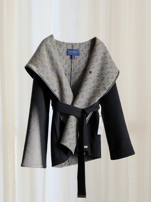 【只可换码，不退货】GY33-驴家黑双影双排扣短款羊毛秋冬大衣（SZX*MM） 商品图3