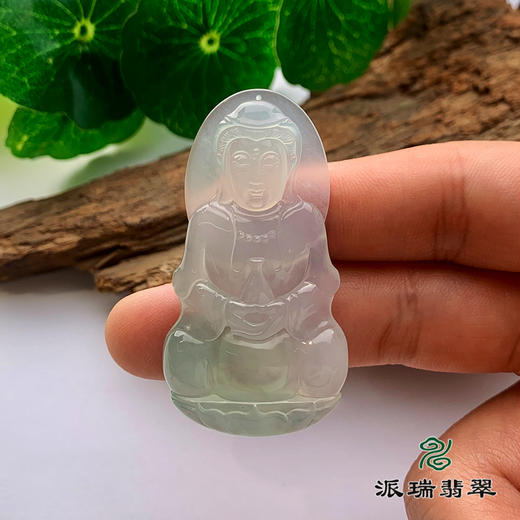 派瑞翡翠 翡翠观音 糯冰 蓝晴 商品图2