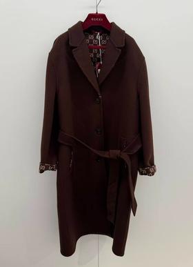 女款腰带大衣zo012