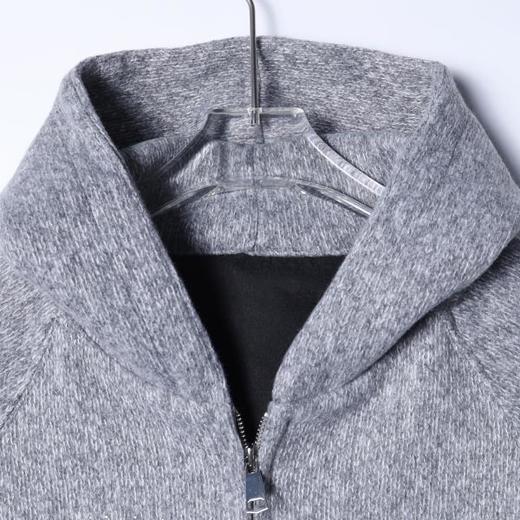 25204SDSA男士秋冬新款痞帅男装时尚简约烫钻拉链连帽针织卫衣外套百搭 商品图2