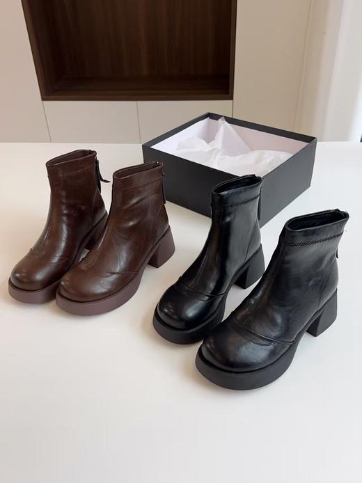 品牌订单100%进口羊皮裸靴通勤休闲百搭 商品图10