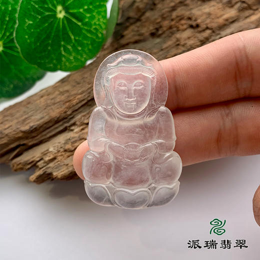 派瑞翡翠 翡翠观音 冰种 白冰 商品图2
