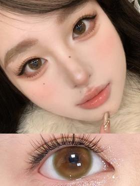 fully gift 半年抛  柚心生苔 直径14.5mm着色 13.6mm