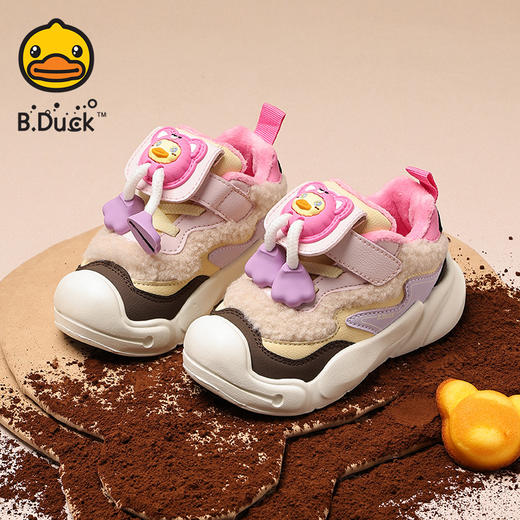 B.Duck小黄鸭童鞋冬季加绒保暖运动鞋24-30码 B5686839 商品图8