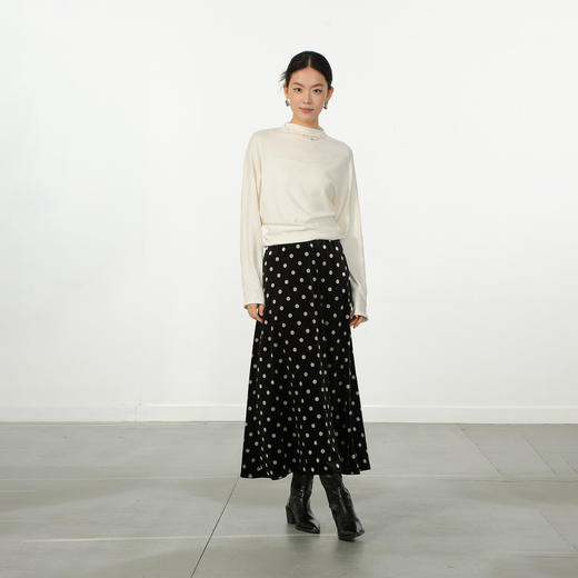 极简法式波点大摆裙半身裙-纪念日百货门店同款167043521 商品图1