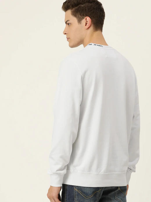 领口提花 西K元单 全棉毛圈圆领卫衣WY934 商品图3