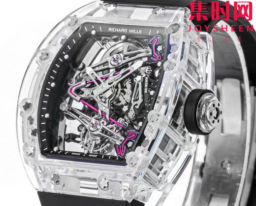 『水晶』理查德米勒 理查米尔全透明壳 推出 RM38-02 水晶 粉色主题镂空真陀飞轮腕表 商品图2