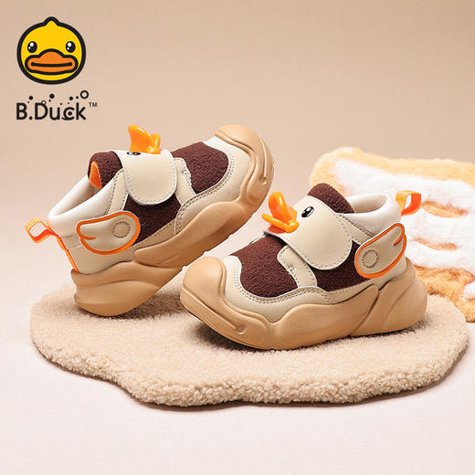 B.Duck小黄鸭童鞋冬季加绒保暖运动鞋24-30码 B5686811 商品图6