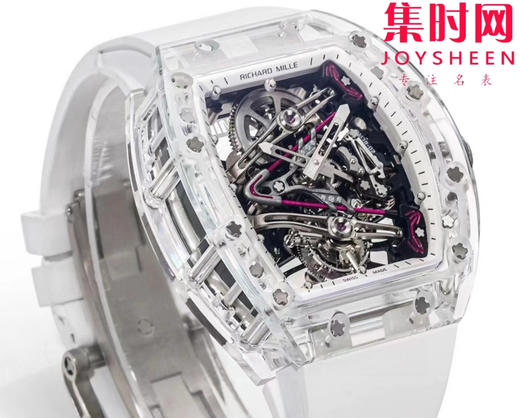 『水晶』理查德米勒 理查米尔全透明壳 推出 RM38-02 水晶 粉色主题镂空真陀飞轮腕表 商品图3
