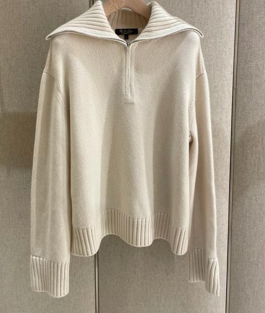 女款半拉链长袖针织毛衣015 商品图0